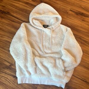 Cream UGG Sherpa hoodie size small